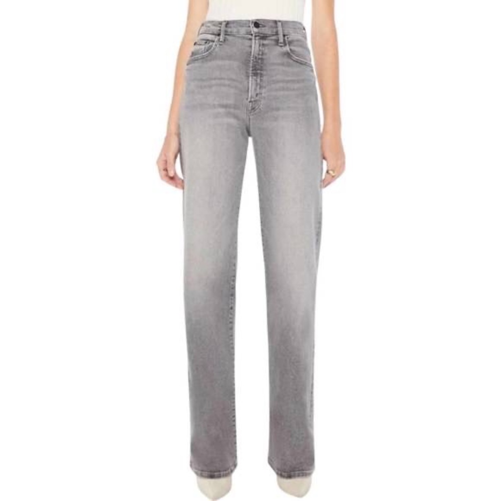 NEW MOTHER lasso heel pants in faded grey